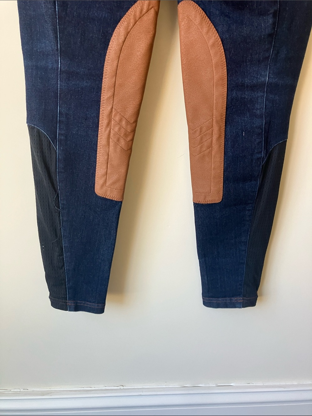 KERRITS Stretch Denim Knee Patch Riding Breech Size Medium NWOT - Picture 6 of 10
